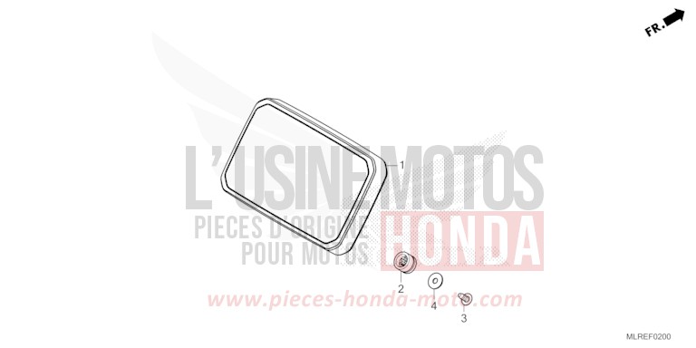 COMPTEUR de Hornet 500 MAT GUNPOWDER BLACK METALLIC (NH436) 2024